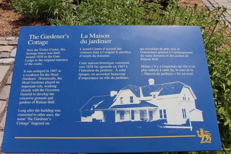 The Gardener's Cottage / La Maison du jardiner Marker image. Click for full size.
