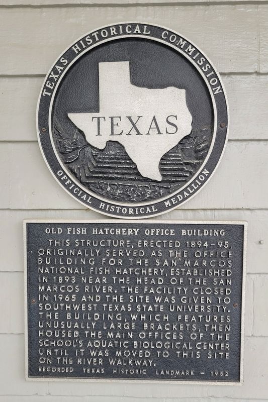 Old Fish Hatchery Office Building Marker. Click for full size. Old Fish Hatchery Office Building Marker image. Click for full size.