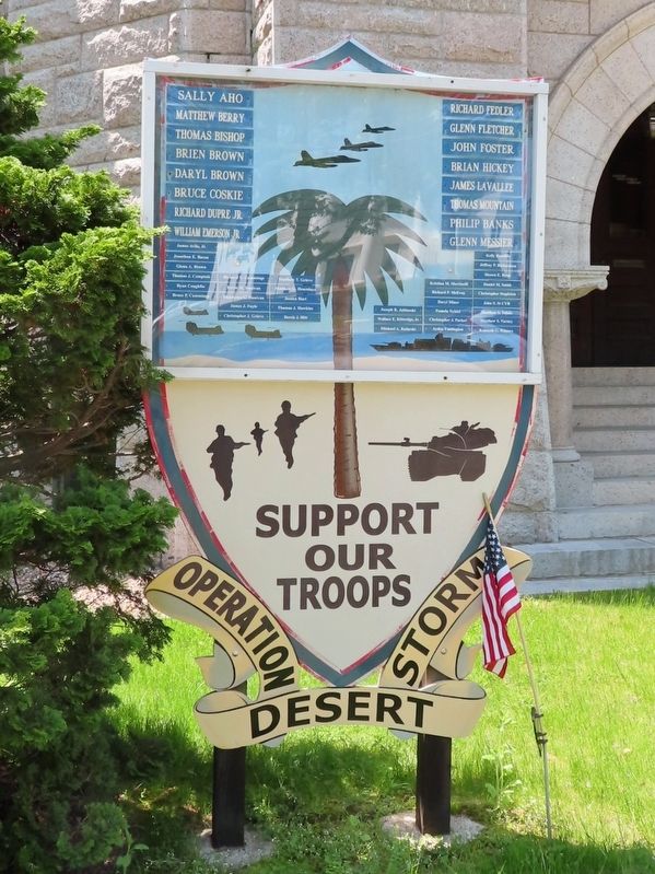 Support Our Troops Marker image. Click for full size.