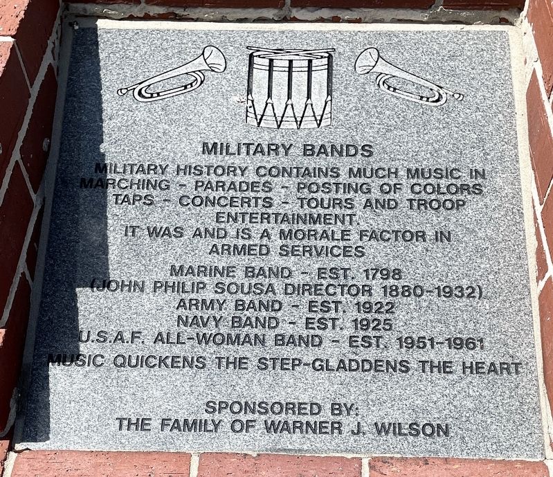 Military Bands Marker image. Click for full size.