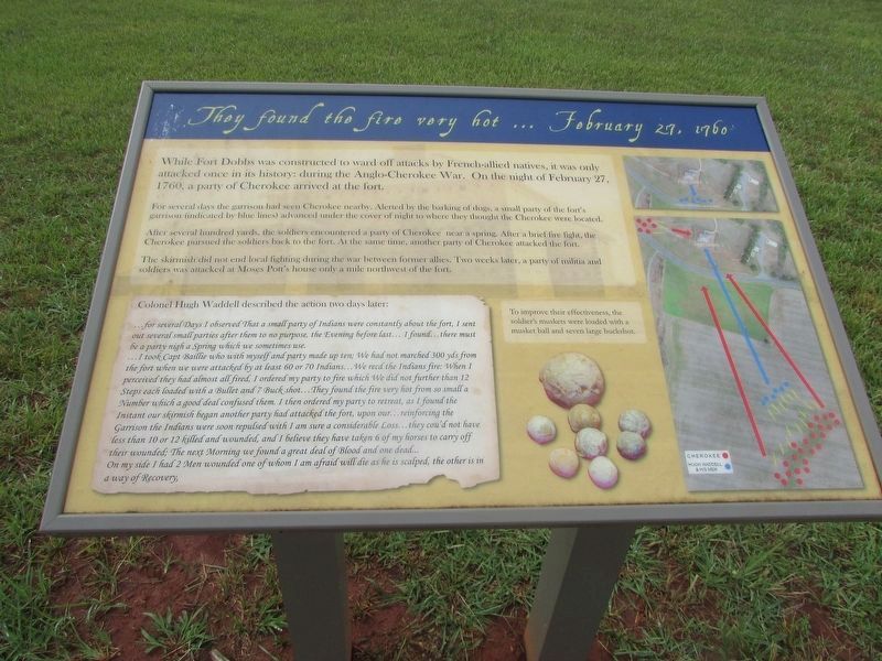 They found the fire very hot . . . February 27, 1760 Marker. Click for full size. They found the fire very hot . . . February 27, 1760 Marker image. Click for full size.
