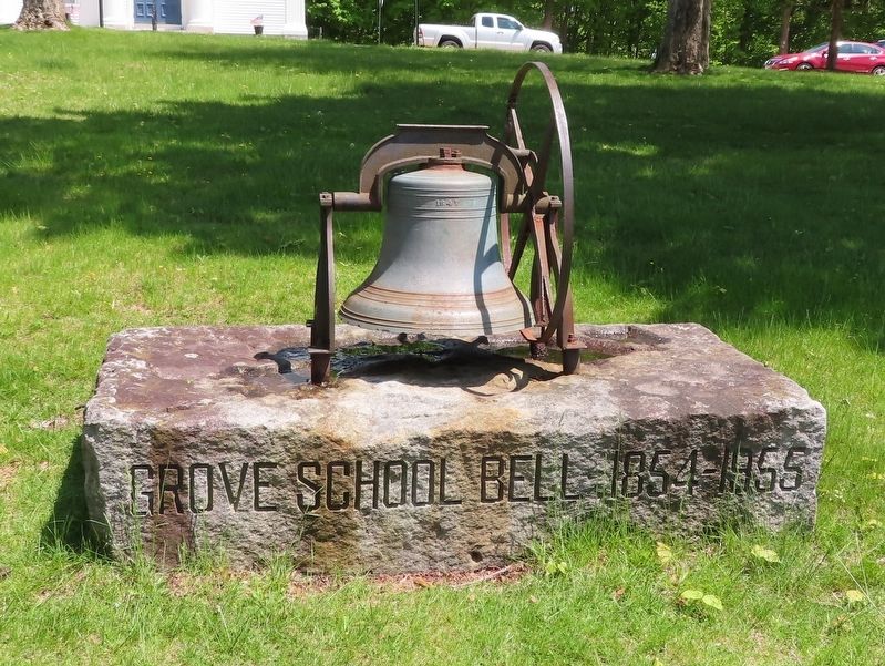 Grove School Bell Marker image. Click for full size.