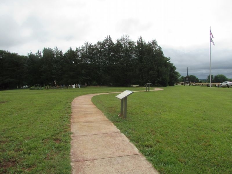 Marker at Fort Dobbs Historic Site. Click for full size. Marker at Fort Dobbs Historic Site image. Click for full size.