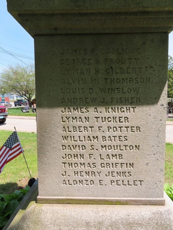 North Brookfield Civil War Memorial. Click for full size. North Brookfield Civil War Memorial image. Click for full size.