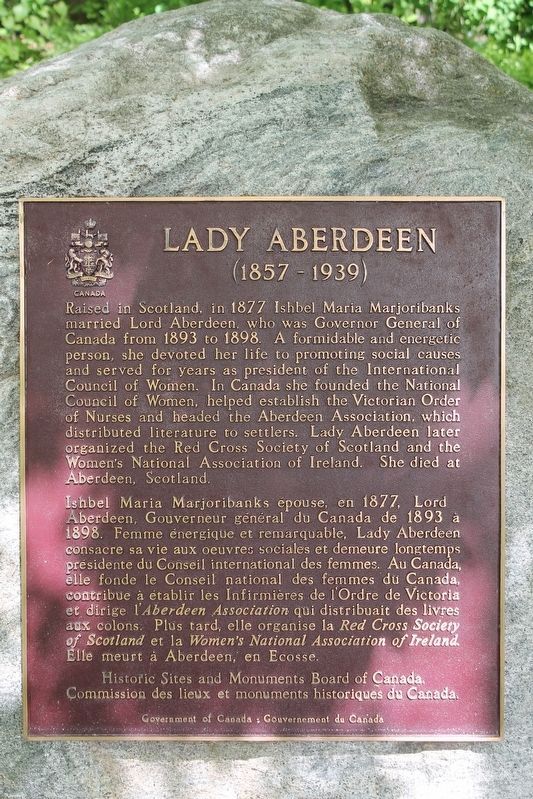 Lady Aberdeen (1857-1939) Marker image. Click for full size.