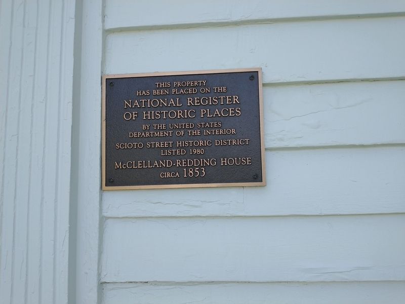 The McClelland-Redding House Marker image. Click for full size.