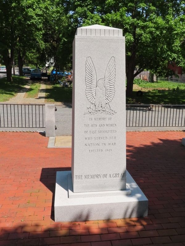 East Brookfield World War I Monument image. Click for full size.