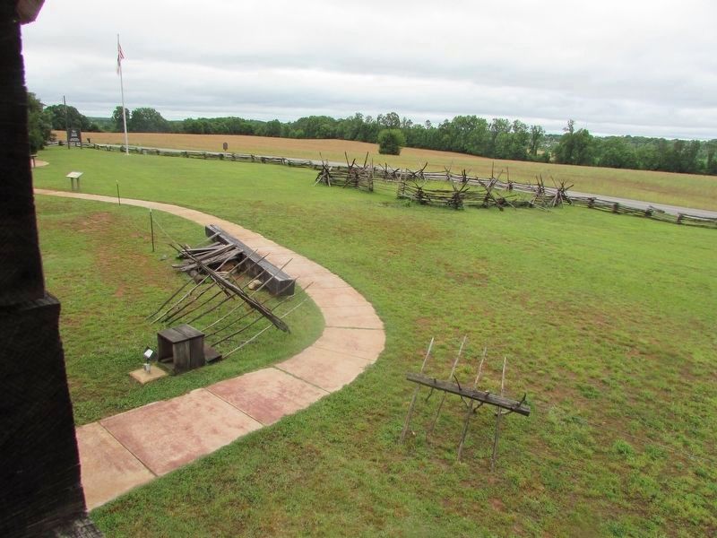 View of Skirmish from Fort Dobbs image. Click for full size.