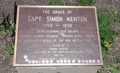 The Grave Of Simon Kenton Marker image. Click for full size.