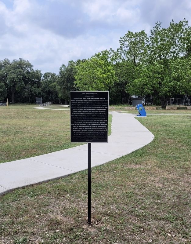 Lucious Jackson Basketball Court Marker image. Click for full size.