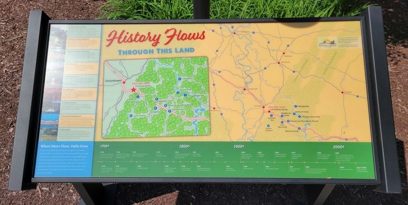 History Flows Through This Land Marker image. Click for full size.