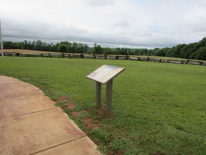 Marker at Fort Dobbs Historic Site image. Click for full size.