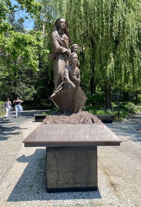 Mother Cabrini statue - front view. Click for full size. Mother Cabrini statue - front view image. Click for full size.