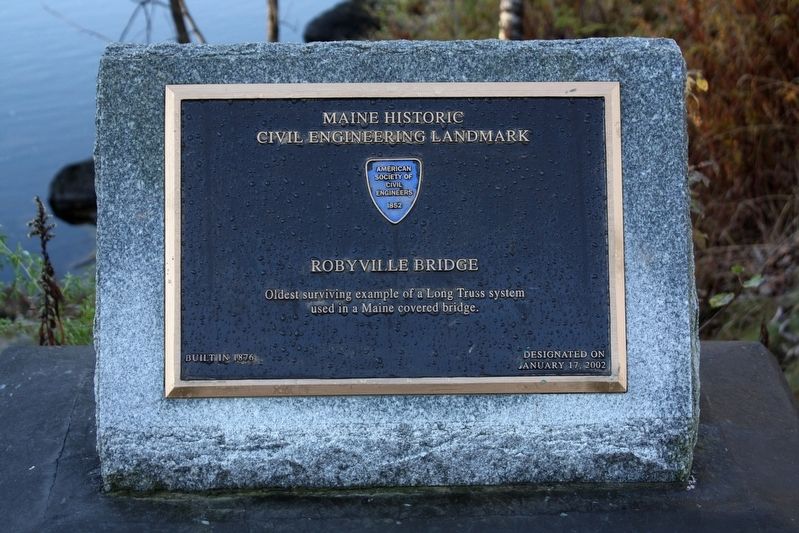 Robyville Bridge Marker. Click for full size. Robyville Bridge Marker image. Click for full size.