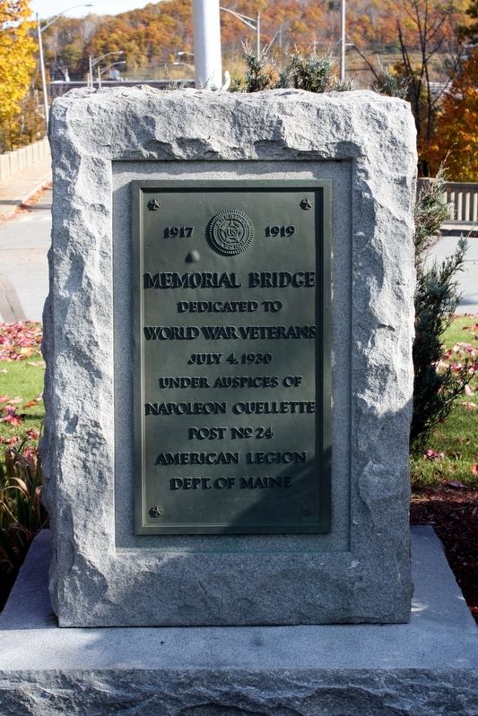 Memorial Bridge Marker image. Click for full size.