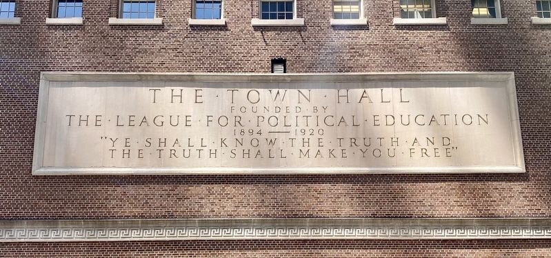 Town Hall - Foundation Plaque image. Click for full size.