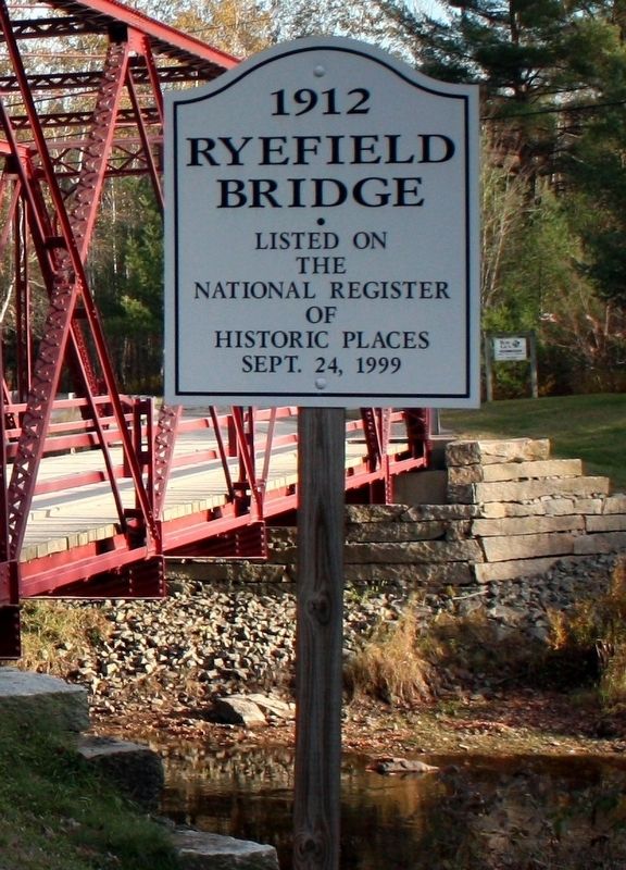 Ryefield Bridge Marker image. Click for full size.