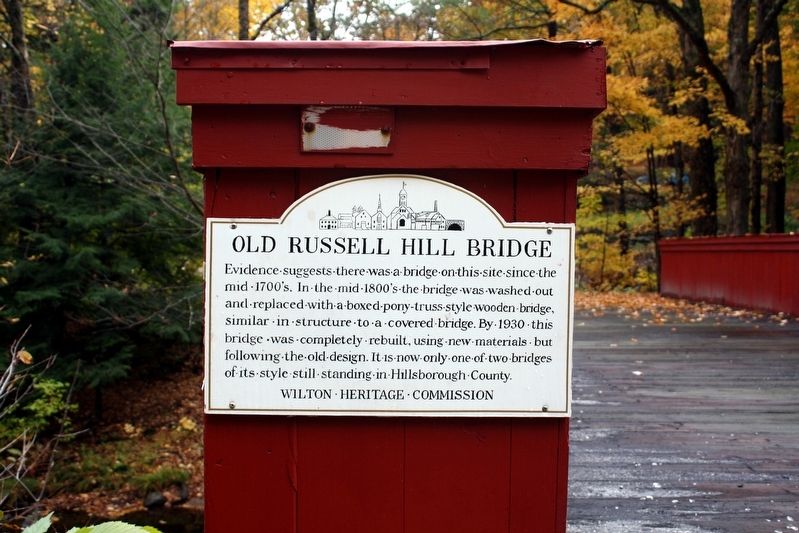 Old Russell Hill Bridge Marker image. Click for full size.