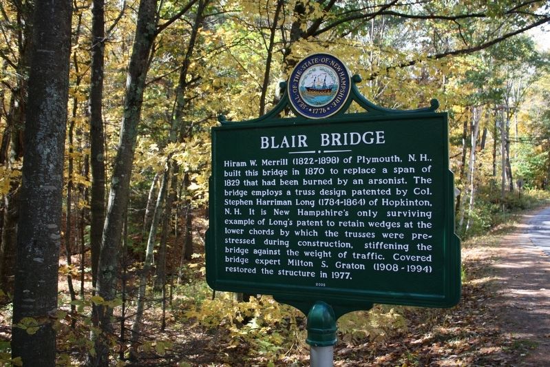 Blair Bridge Marker. Click for full size. Blair Bridge Marker image. Click for full size.