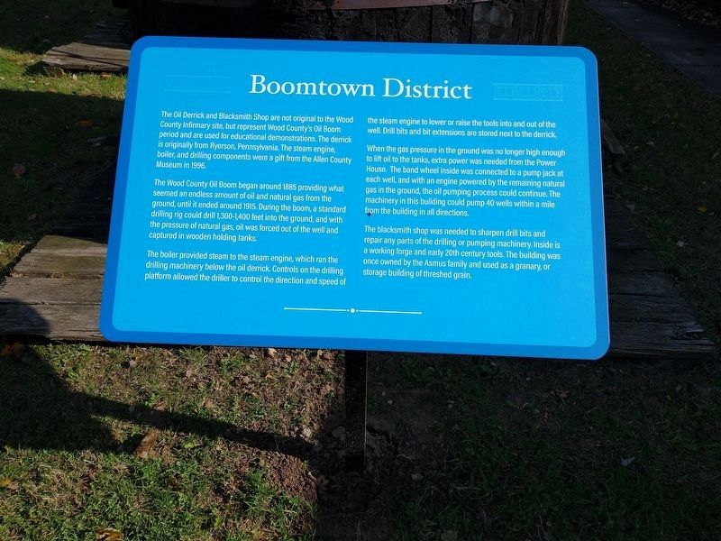 Boomtown District Marker image. Click for full size.