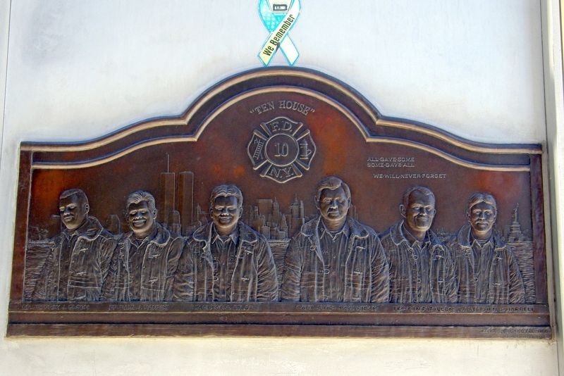 10 House 9/11 memorial plaque image. Click for full size.