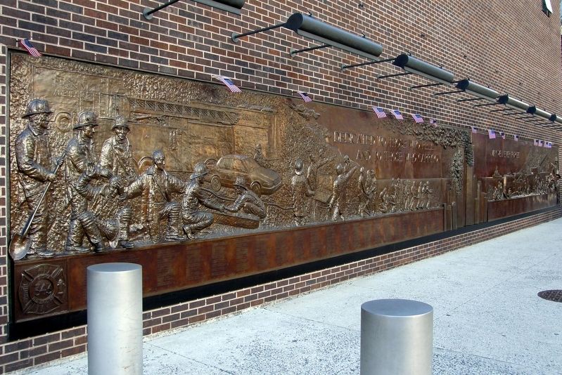 FDNY Memorial Wall. Click for full size. FDNY Memorial Wall image. Click for full size.