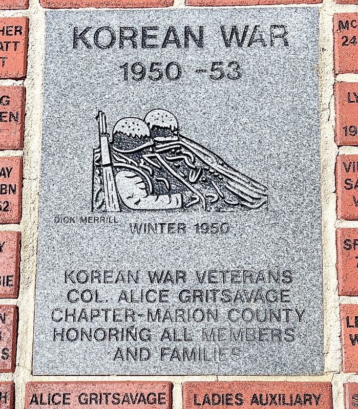 Korean War Marker. Click for full size. Korean War Marker image. Click for full size.