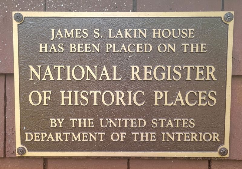 James S. Lakin House Marker image. Click for full size.