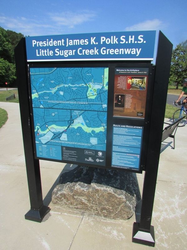 President James K. Polk S.H.S. Marker image. Click for full size.