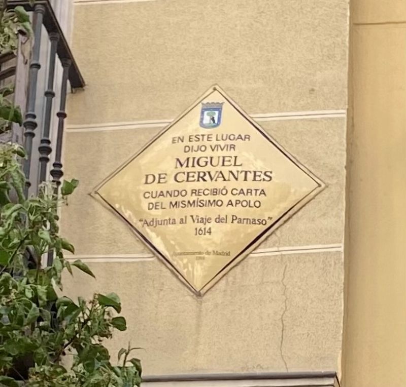 Miguel de Cervantes Marker. Click for full size. Miguel de Cervantes Marker image. Click for full size.