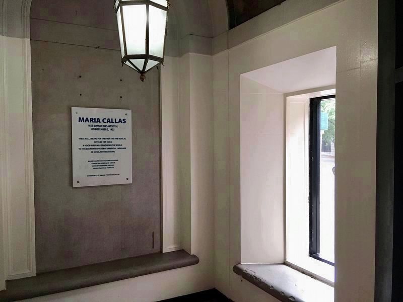 Maria Callas Birthplace Marker image. Click for full size.