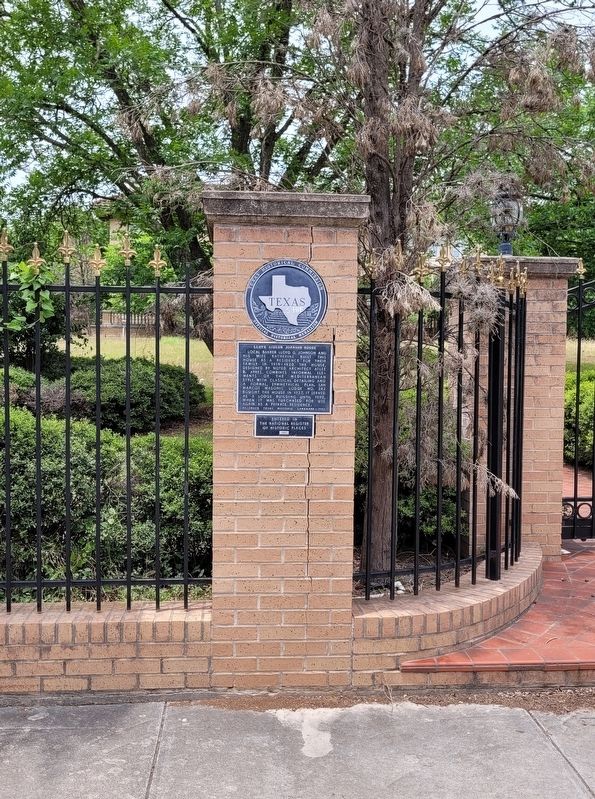 The front entrance to the Lloyd Gideon Johnson House and Marker. Click for full size. The front entrance to the Lloyd Gideon Johnson House and Marker image. Click for full size.