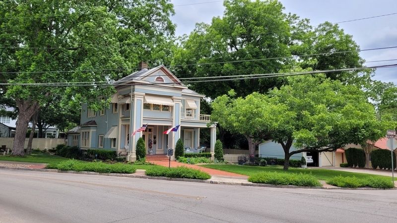 The view of the Belvin Street Historic District Marker from across Belvin street. Click for full size. The view of the Belvin Street Historic District Marker from across Belvin street image. Click for full size.