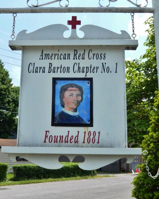 Clara Barton House Sign image. Click for full size.