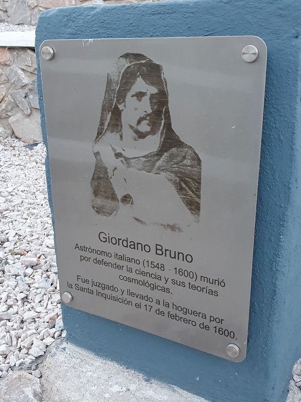 Giordano Bruno Marker image. Click for full size.