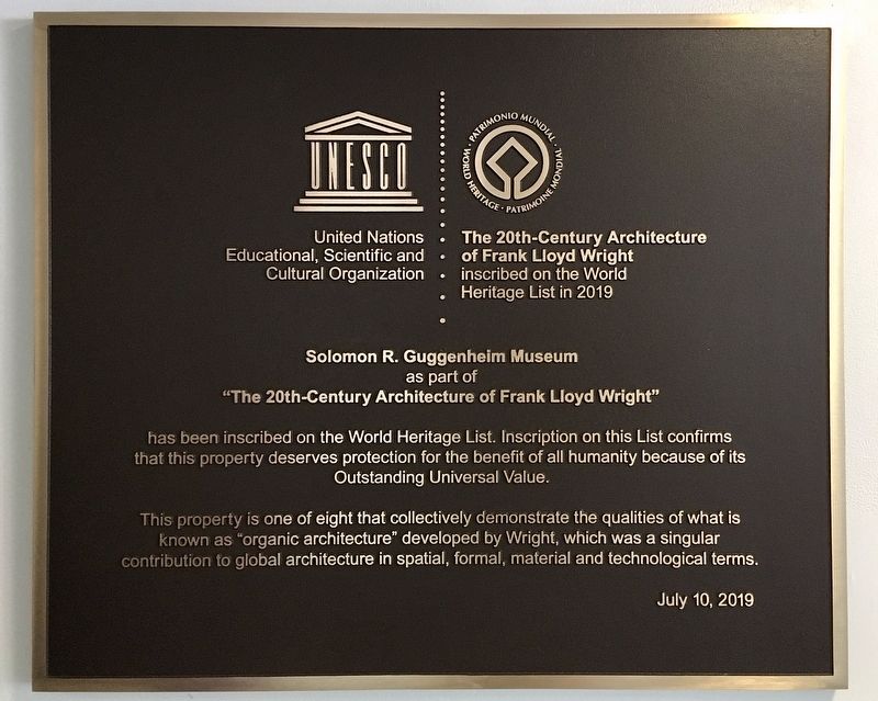 Guggenheim Museum Marker image. Click for full size.