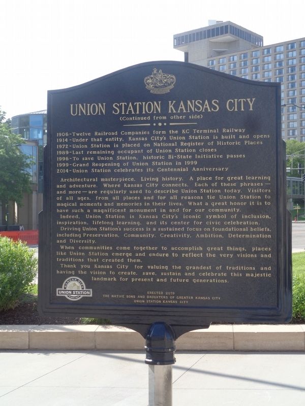 Union Station Kansas City Marker image. Click for full size.