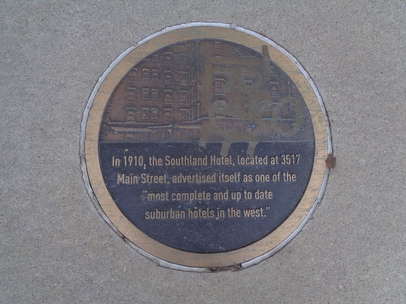 Southland Hotel Marker. Click for full size. Southland Hotel Marker image. Click for full size.