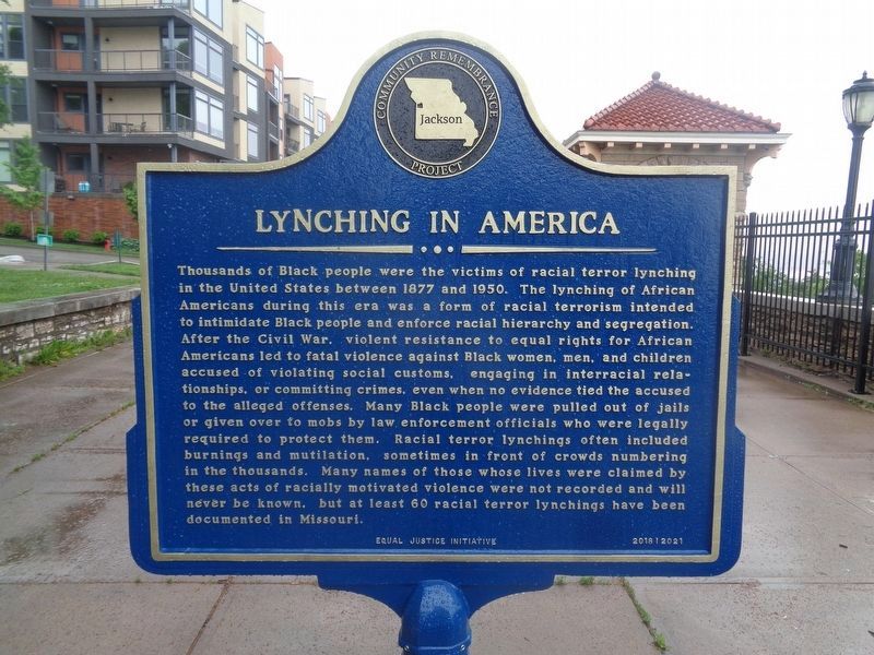 Lynching in America / Lynching of Levi Harrington Marker image. Click for full size.