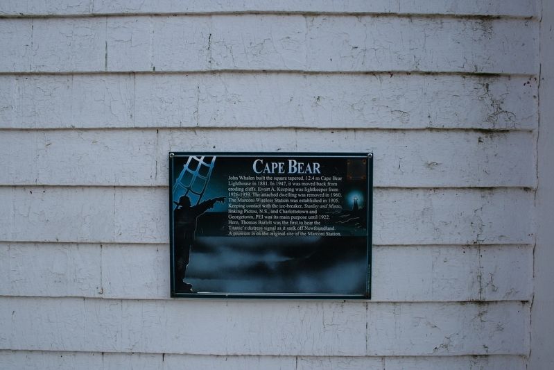 Cape Bear Marker. Click for full size. Cape Bear Marker image. Click for full size.