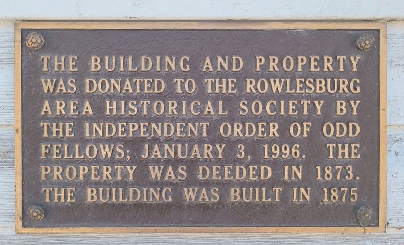 Independent Order of Odd Fellows Building and Property Marker image. Click for full size.