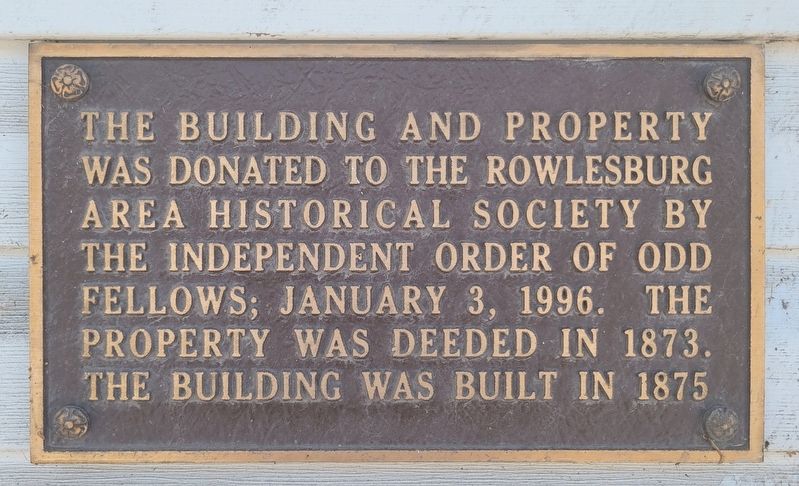 Independent Order of Odd Fellows Building and Property Marker. Click for full size. Independent Order of Odd Fellows Building and Property Marker image. Click for full size.