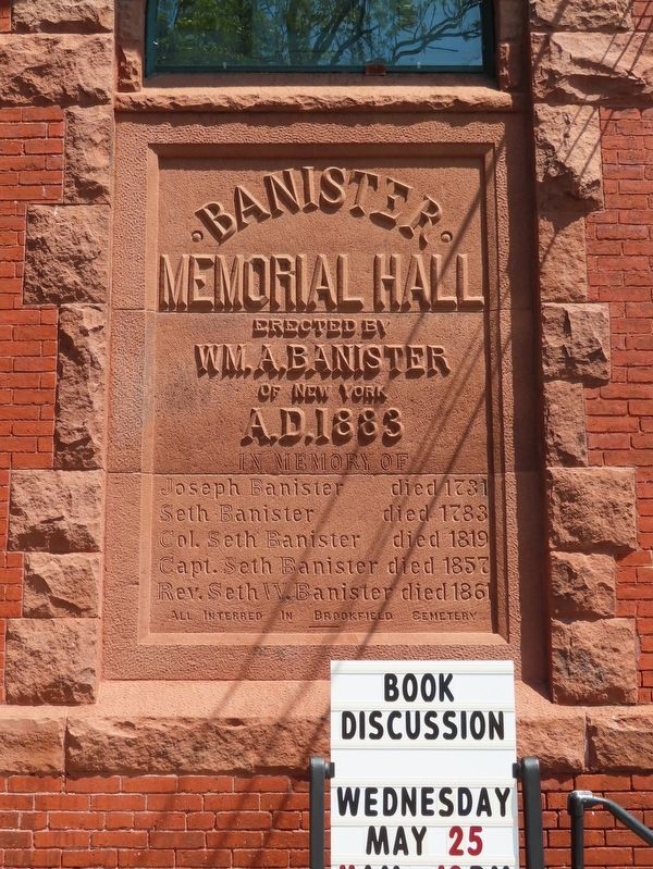 Banister Memorial Hall Marker image. Click for full size.