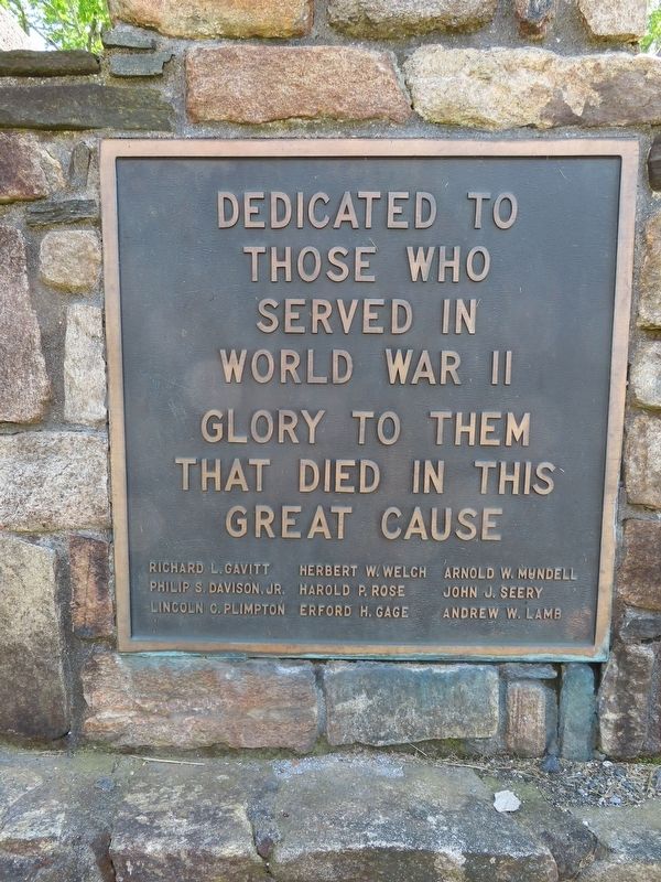 Brookfield Veterans Memorial image. Click for full size.