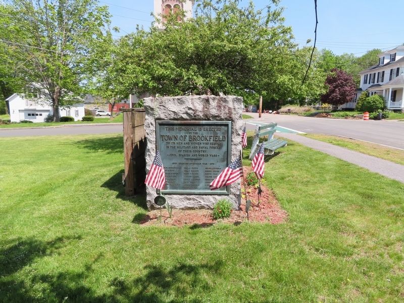 Brookfield Spanish-American War Memorial. Click for full size. Brookfield Spanish-American War Memorial image. Click for full size.