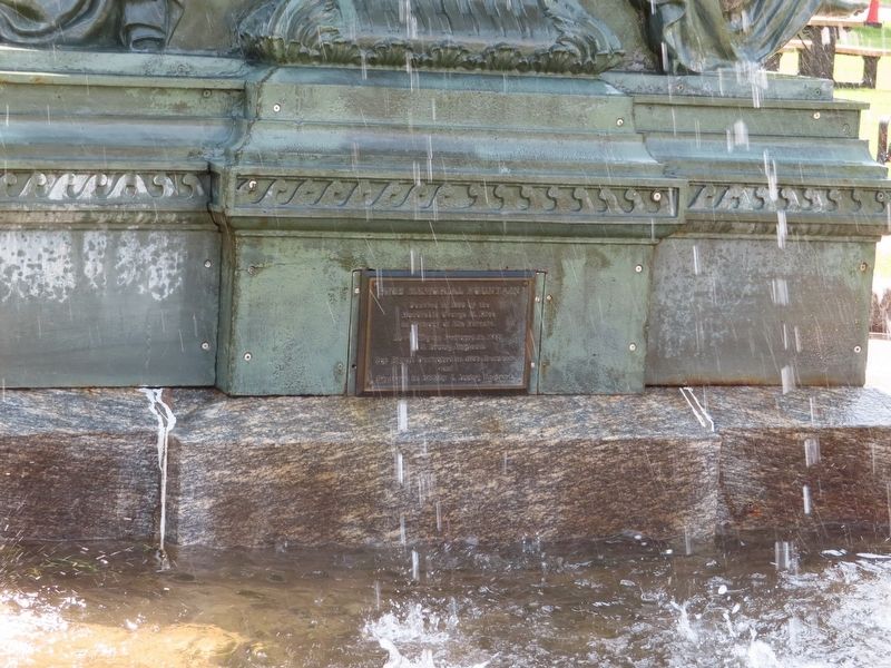 Rice Memorial Fountain Marker. Click for full size. Rice Memorial Fountain Marker image. Click for full size.