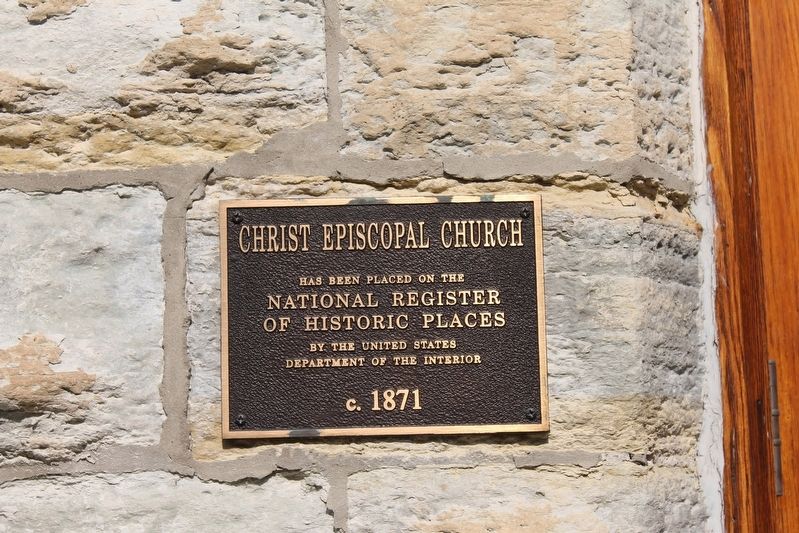 Christ Episcopal Church Marker. Click for full size. Christ Episcopal Church Marker image. Click for full size.