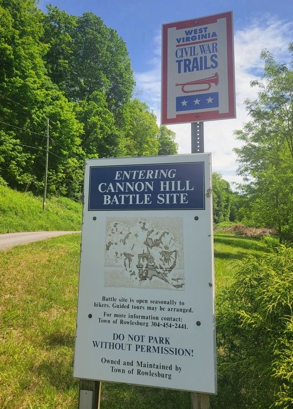Signage at Cannon Hill Road and Maple Avenue Intersection. Click for full size. Signage at Cannon Hill Road and Maple Avenue Intersection image. Click for full size.
