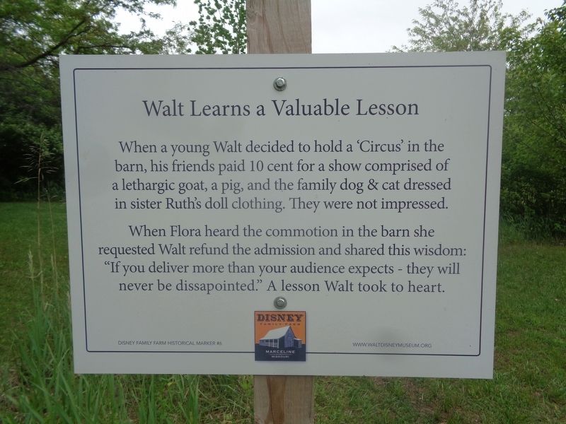 Walt Learns a Valuable Lesson Marker image. Click for full size.