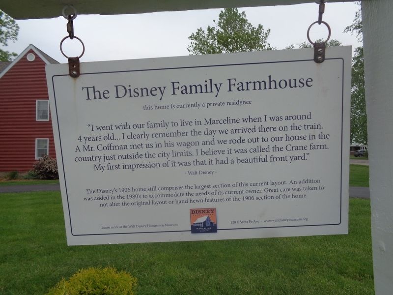 The Disney Family Farmhouse Marker image. Click for full size.